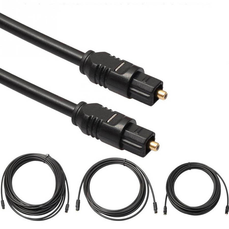 Digital Optical Audio Cable Toslink Gold Plated 1m 1.5m 2m 3 m 10m SPDIF MD DVD Plated AUX Cables