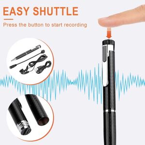 Digitale pen - Spraakgestuurde recorder voor lezingen, vergaderingen, lessen Audio-opnameapparaat Draagbare USB MP3-weergave