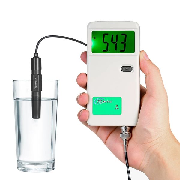 Ph-mètre numérique testeur de pH de haute précision affichage rétro-éclairé testeur de qualité de l'eau pour réservoir de culture hydroponique d'eau potable de laboratoire 240320