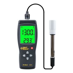 Digitale pH -meterbereik 0,00 ~ 14,00ph bodem pH -tester Aquarium pool water vloeistof pH -zuurgraad meter LCD -display pH -meter As218
