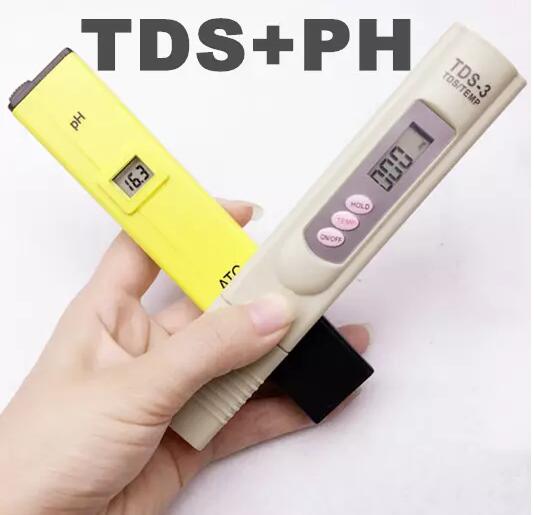Digital PH Meter + TDS Tester Monitor for Aquarium Fishing Swimming Pools Laboratory Water Purity PPM Filter Hydroponic Pool Testers