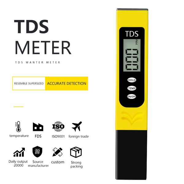 Digital Ph TDS Metter Set for Water Quality Testing TDS TESTER TESTER TESTER POUR AQUARIUM PORTABLE TDS PH METER