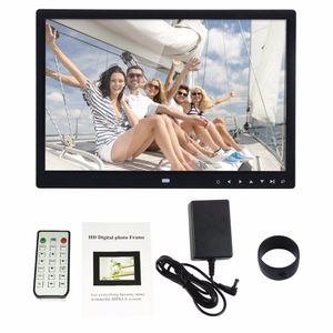 Freeshipping Digital Photo Frame Electronic Album 15 inches Front Touch-knoppen Meertalen LED-scherm Foto's Muziekvideo