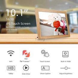 Marcos de fotos digitales Marco de fotos inteligente en la nube de alta calidad de 10,1 pulgadas con WiFi Marco de fotos digital inteligente con control remoto de aplicación 24329