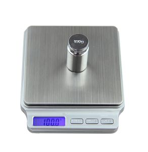Scale de poche numérique 2000g x 01g outils de pesage de cuisine de cuisine Échelle de poids de balance électronique Plateforme en acier inoxydable T209853579
