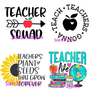 Digitale printoverdrachtfilm grappige leraar Life Squard Im Not Bossy Im The Teachers are Magical Apple Love Inspied DIY