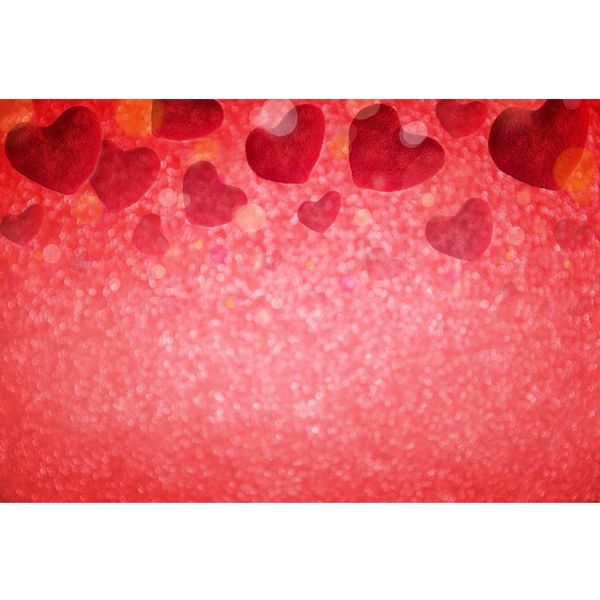 Digital impreso rojo amor corazones San Valentín fotografía telón de fondo recién nacido Baby Shower Prop Bokeh lunares niños foto de fondo