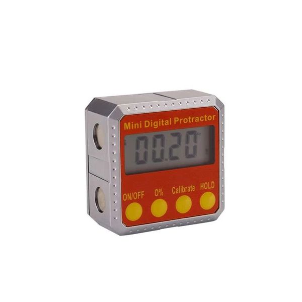 Inclinomètre de rapporteur numérique Angle Meter Digital Bevel Box 4 X 90 Degré Range Metal Case