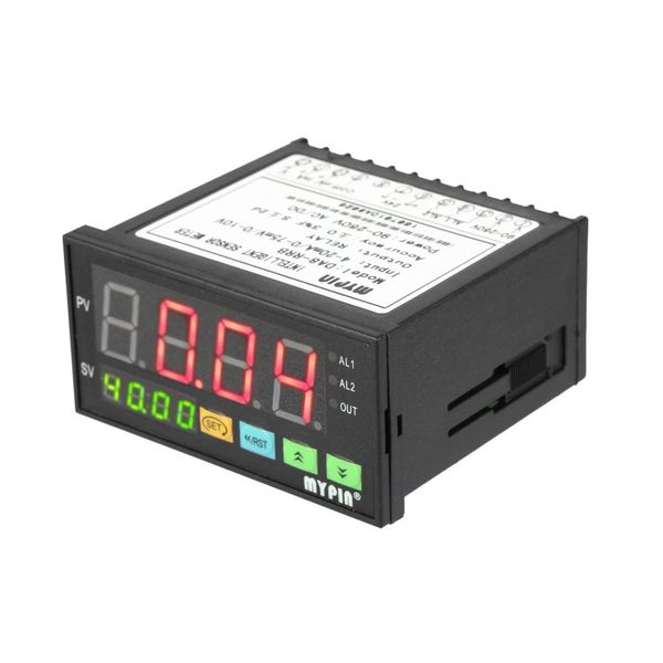 Freeshipping Medidor de sensor digital Transmisores de presión inteligentes multifuncionales Pantalla LED 0-75 mV / 4-20 mA / 0-10 V 2 Salida de alarma de relé