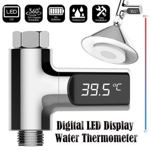 Digitale douchetemperatuur LED Display Water Thermometer RealTime Monitor UK Badkamerkraan Basin Badmixer