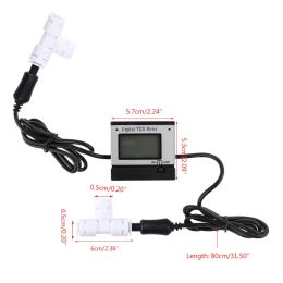 Digital TDS METER 0-1999PM Testeur de qualité de la qualité de l'eau Testeur à double chemin sonde de haut niveau 1 mg / L PPM Précision +/-