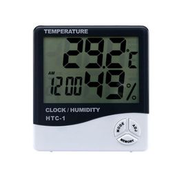 Medidores digitales de temperatura y humedad Termómetros multifuncionales Higrómetros para interiores con venta al por menor