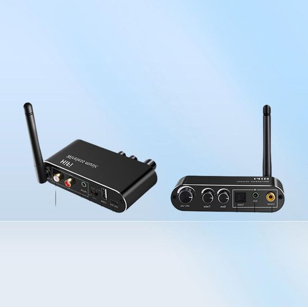 Convertisseur DAC Audio numérique vers analogique fibre optique coaxiale vers amplificateur AUX RCA 35MM kit de voiture haut-parleur disque U récepteur Bluetooth6608734