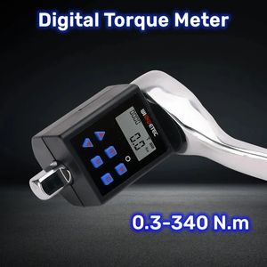 Digital Torque Meter 0.3-340 N.m Adjustable Torque Meter Adapter Professional Electronic Torque Wrench Universal Repair Tools 240112