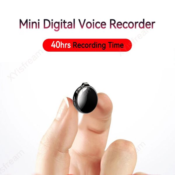 Grabadora de voz digital 40 horas Mini ruido Reducir grabación de sonido Activado Secreto Micro dictáfono Dispositivo de escucha profesional 231117