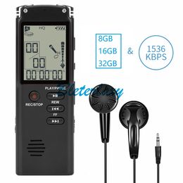 Digital Voice Recorder 8 GB 16 GB 32 GB USB Professional 96 Stunden Diktaphon Audio mit WAV MP3 Player 230403