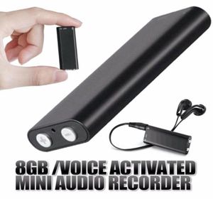 Digital Voice Recorder 8GB Mini Secret Intelligent Pen USB Activated Audio Mp3 -speler 192Kbps Recording8695385