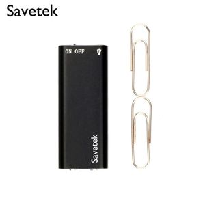 Digital Voice Recorder Savetek Smallest Mini USB Pen Activated 8GB 16GB Audio Mp3 Player 192Kbps Recording WAV 221014