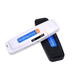 Digitale spraakrecorder USB K1 USB Flash Drive Dictafoon Pennen Ondersteuning tot 32 GB Zwart White in retailpakket