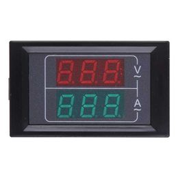 Digitale voltmeter Ammeter AC50-500AMP Voltage stroom Volt Amp Meter Tester 3 bits Dual LED-displaypaneel (rood-groen)