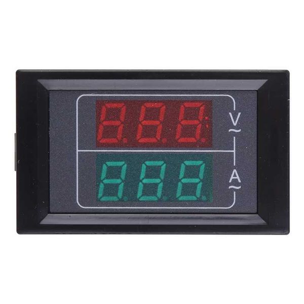 Voltímetro digital Amperímetro AC50-500Amp Voltaje Corriente Voltaje Amperímetro Medidor Probador 3 Bits Panel de pantalla LED dual (Rojo-Verde)