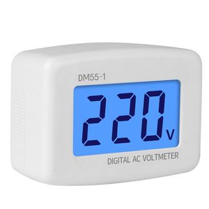 Voltmètre numérique Testeur de tension de tension LCD Voltmètre 110V 220V Voltmètre mural DM55-1