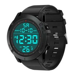 Digitale horloges voor mannen LED Sports Watch Glass Dial 50m Waterdichte Silicone Polshorwatch Montre