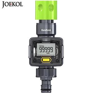 Débitmètre d'eau numérique pour tuyau d'arrosage extérieur, mesure de la consommation et du débit d'eau avec connecteurs rapides 240320