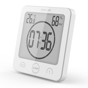 Digitale Waterdichte Badkamer Douche Muur Stand Klok Vochtigheid Temperatuur Timer Thermometer Hygrometer Keuken Timer Wekker Klokken DBC BH3512