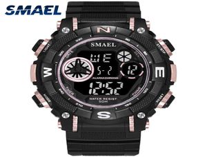 Muñecos digitales de pulsera deportiva impermeable Smael Watch s Shock Mens Military Watches Top Brand 1317 Men Watches Digital LED7674865