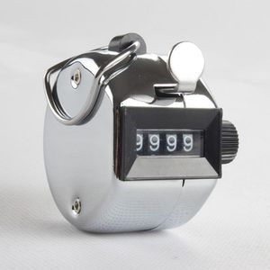 Digits Stainless Counters Professional 4 Digit Hand Held Tally Counter Manual Palm Clicker Number Counting Golf