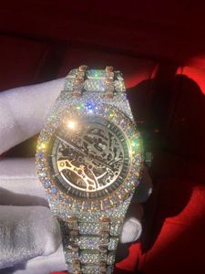 Digner Horloge Moissanite Versie Skeleton 2024 Nieuwe Diamanten Horloge PASS TT Rose Sier Om kwaliteit Mechanisch uurwerk Heren Luxu4LGQZX9GDPLRAGUB