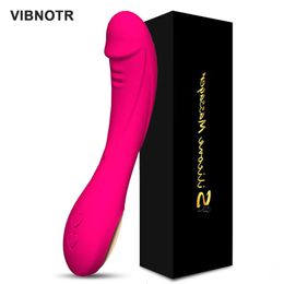 Dildo G-spot vibrateur pour les femmes puissantes stimulatrice de clitoris vagin