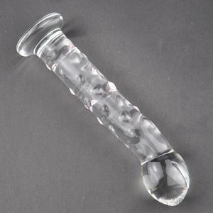 Glazen seksspeeltjes dildo glazen penis anale lankplug vaginale g-spot massager sex speelgoed voor vrouwen #r478
