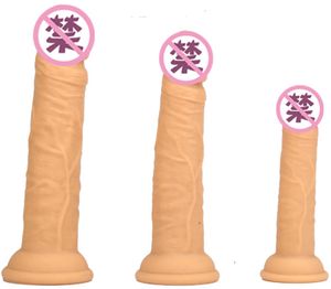 Dildo Penis G-spot Zuignap Stimulatie Superzacht Vloeibaar Siliconen sexy speelgoed voor vrouwen Waterdicht anaal volwassen product