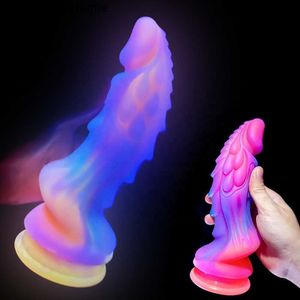 Dildo Strong Suction Cup Luminous Dildo Sex Toys for Men and Women Fantasy Monster Dildo Soft Silicone Toys Sex for Women