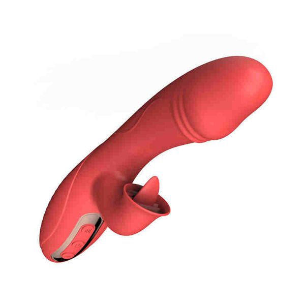 Gode vibrateur pour femmes, Massage vaginal, point G, léchage de langue, clitoridien, lapin, stimulateur de chatte anale, jouets sexuels pour adultes