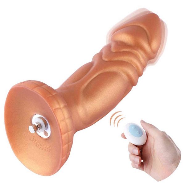 NXY Godes 21cm Tentacule Vibrant pour Hismith Kliclok Sex Machine Légèrement Courbé Silicone Dong Utilisateurs Avancés Ventouse 1119