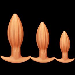 Dildos 3 Größe Anal Sex Spielzeug Großer Butt Plug Dilatador Prostata Massagegerät für Männer Frau Homosexuell Erwachsene Anus Expansion Stimulator Perlen 0803