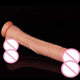 Godes Big Waige 32cm, Gel de silice liquide Super Long et épais, Simulation Yang avec gode, Masturbation manuelle féminine, produits pour adultes