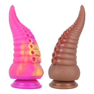 Godes / Dongs Adult Silicone Sex Toys pour Femmes Plug Anal Forme Spéciale Super Énorme Faux Didlo BDSM Couple Butt Plugs Octopus Whisker 230728