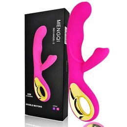Dildo's/Dongs Dual Motoren Dildo seksspeeltje Vibrator voor Vrouwen Vibrators Vrouwelijke anale Vagina Clitoris Masturbator volwassenen Sex Shop penis sex tool