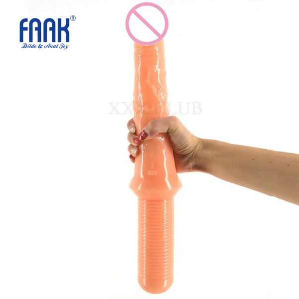 Godes/Dongs FAAK 42x5.1 cm Super Long doux Flexible Double Dong épée forme gode réaliste pénis artificiel femme lesbienne Sex Toy 231116