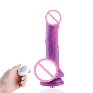 Dildo's/Dongs Hismith 8,38 inch vibrerende dildo met 3 snelheden 4 modi met KlicLok-systeem Dream Sky siliconen dong voor gevorderde gebruikers 231116