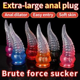 Godes/Dongs Gode lesbien Octopus Énorme Plug Anal Silicone Liquide Premium Leyuto Monster Gode Adulte Sex Toy Avec Ventouse Dong-Strong 231128