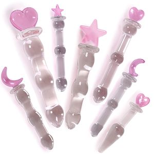 Dildos/Dongs Magic Wand Crystal Penis Super Huge Big Dildo Sex Toys for Woman Sex Products Female Masturbation Glass Dildo Goods for Adults 230803