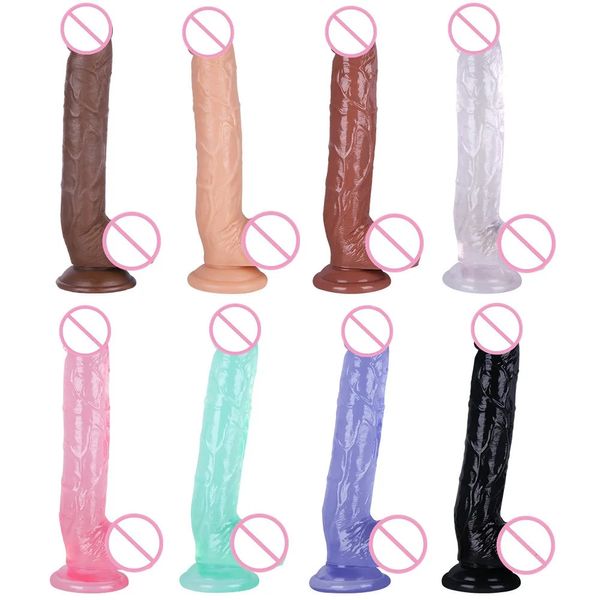 Godes/Dongs Gode réaliste en silicone Super grand jouet sexuel pour hommes femmes avec gland épais Real Dong ventouse puissante bite raide 2 # 231128