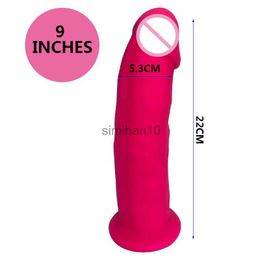 DildoS/dongs silexpan 9 inch dildo geheugen zachte siliconen gevuld met een nieuw revolutionair materiaal realistische penis zuigbeker dick hkd230816