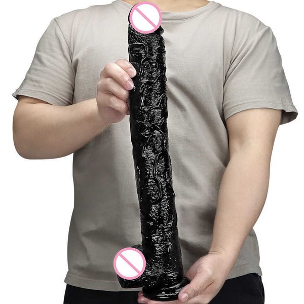 Consoladores/Dongs Super Long Dilldo Butt Plug Consolador Xxxl Real Pene Masturbadores Juguetes Sexy Para Hombres Ventosa Consoladores Anales Para Mujeres Adultos 18 L230303