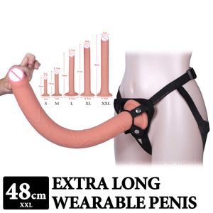 Dildo's/dongs super lange realistische dildo zachte siliconen big penis paarden paarden zuigkop seks speelgoed voor vrouwen man lesbische strapon masturbators l230303